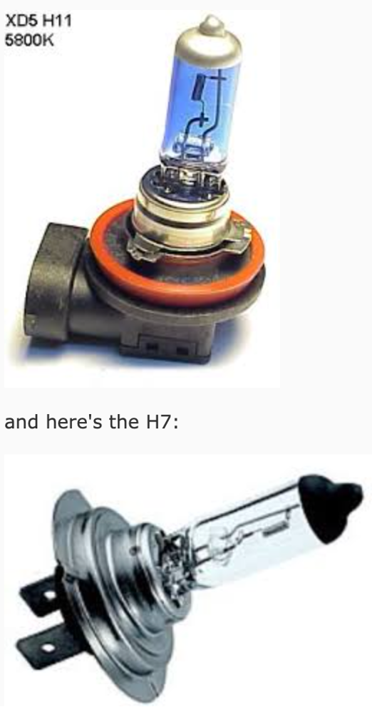 h7 bulb cannot fit in h11 bulb