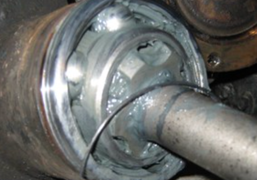 Damaged CV joint of ford f150 causing humming noise