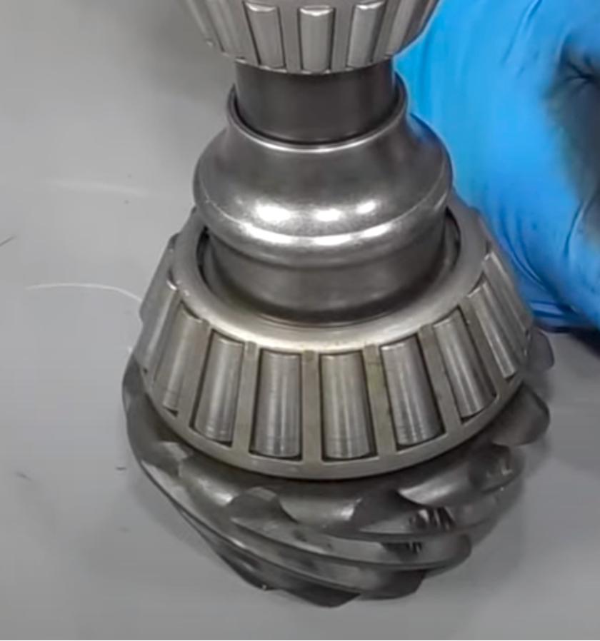 damaged pinion bearing in F150 can cause clicking or grown sound
