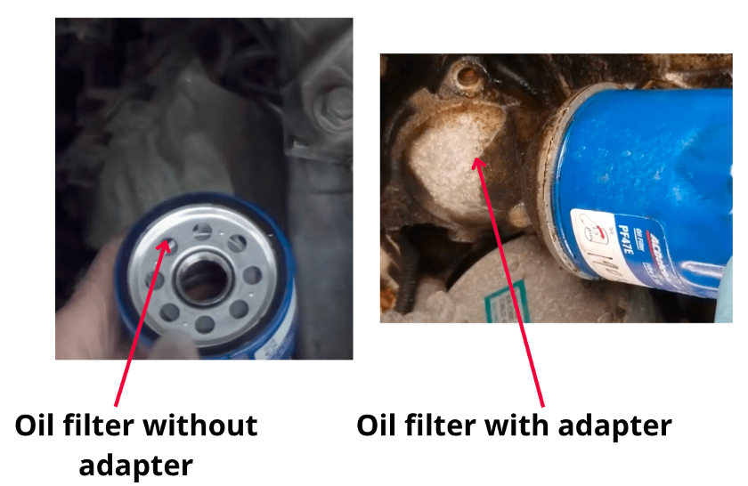 oil filter and filter adapter