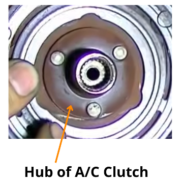 hub of ac clutch