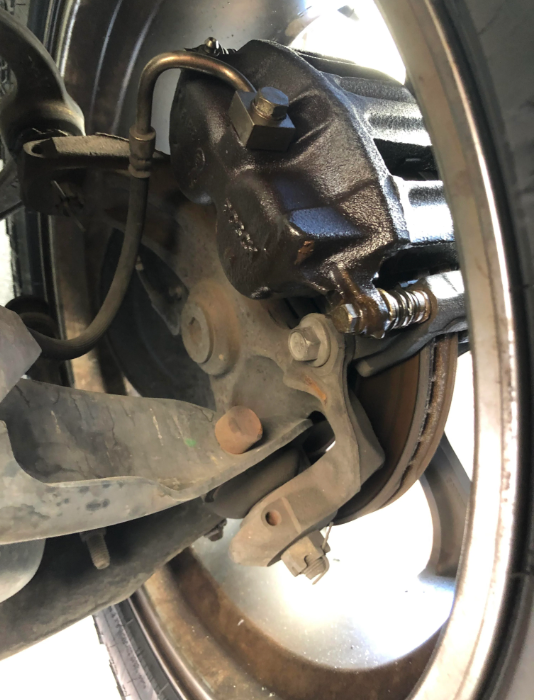 leaking brake oil