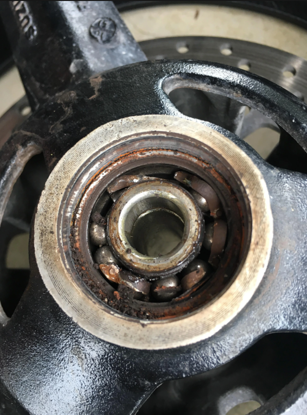 damaged wheel bearing