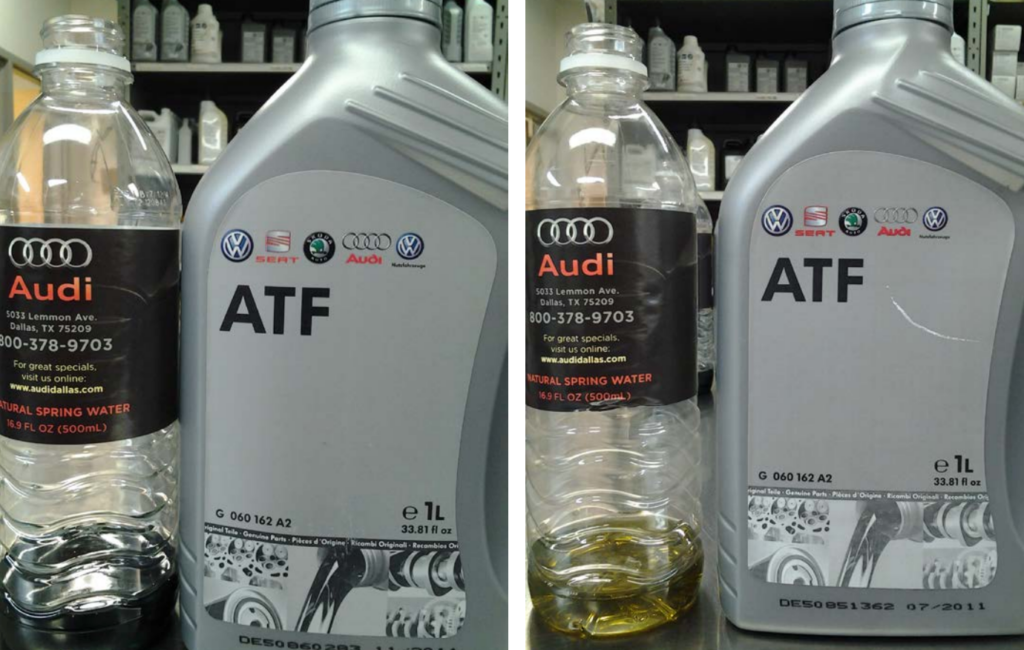 ATF for Audi is available in two different colors, but their properties are the same