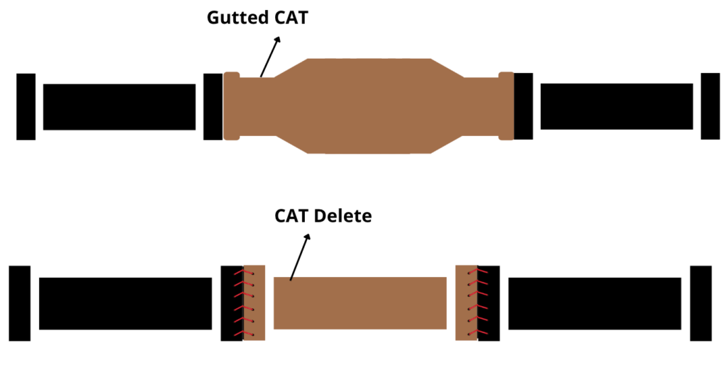 Gutted CAT vs CAT Delete