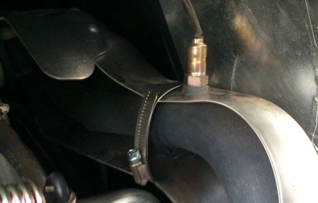 using worm clamp to fix heat shield rattle