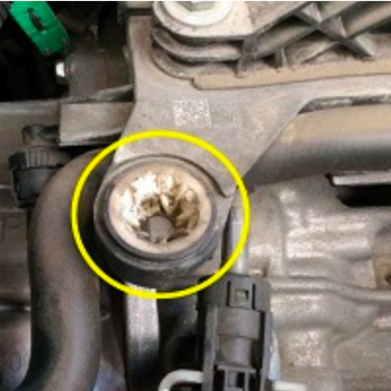 worn out bush of battery tray causes car rattle