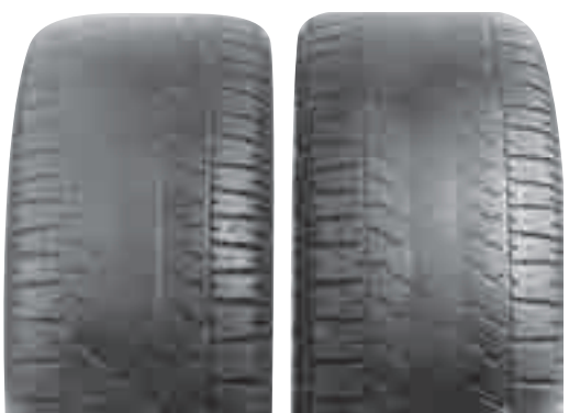 center rib wear in tires