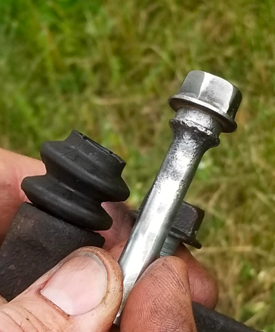 lubricating caliper pin