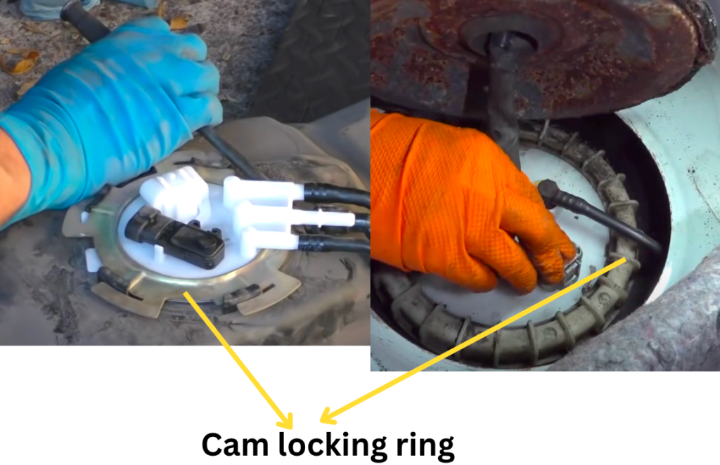 cam locking ring of fuel pump assembly