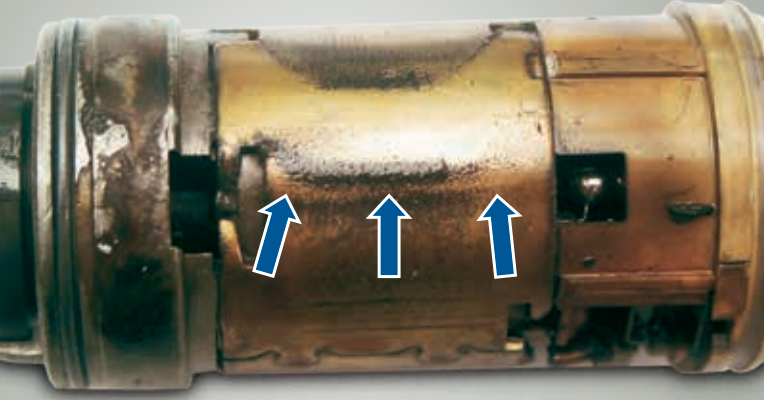 Contaminated fuel pump