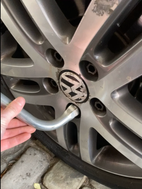 Loose Lug Nuts Of Wheels