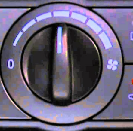 vehicle manual ac fan knob