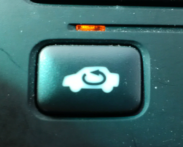 air circulation button of car ac
