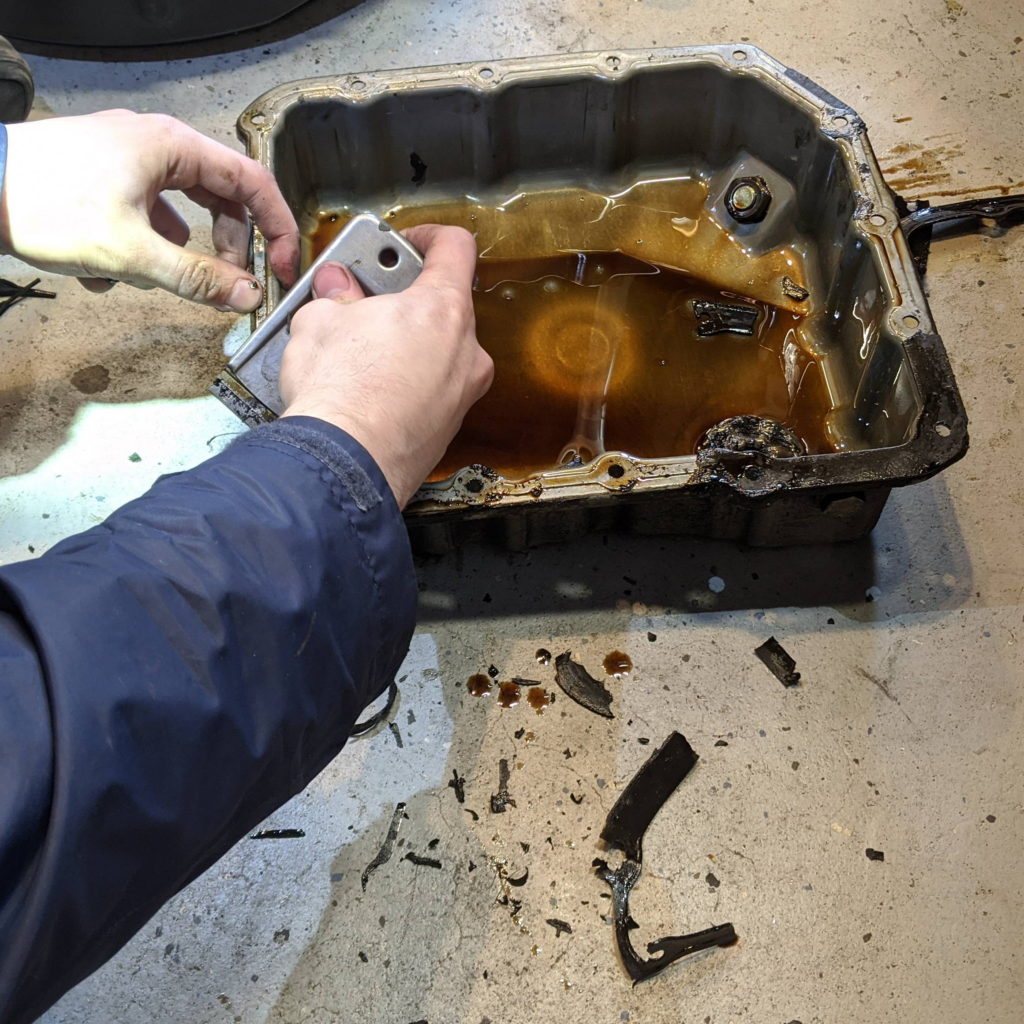 dirty transmission fluid