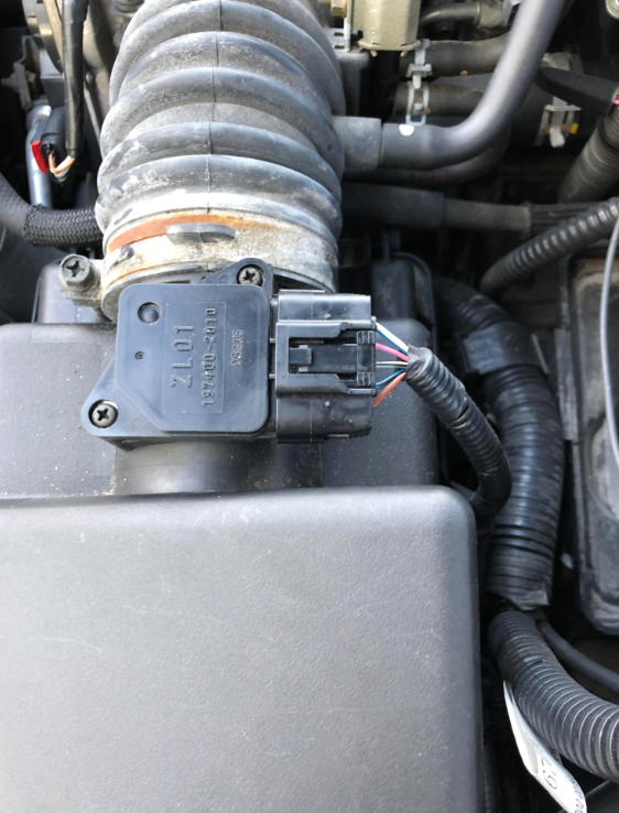 MAF sensor can become unplugged during oil change