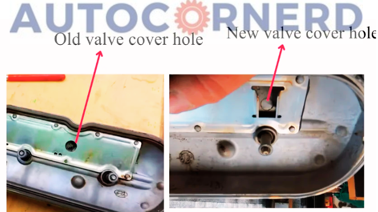 Modified valve cover design in Chevy engines with Active Fuel Management