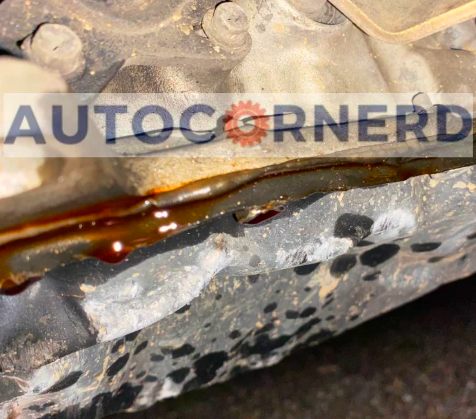 transmission oil leak through transmission pan gasket